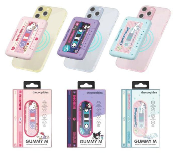 【門市發售】Sanrio 5000mAh GUMMY M 磁吸行動電源 CP-PB33(只限香港發售,不設平郵)