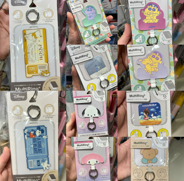 【門市發售】日本 Sanrio/蠟筆小新/Disney/Miffy  手機夾片(不包掛繩)
