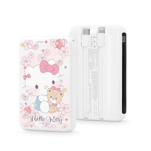 【門市發售】Garmma 永橙✖️Sanrio  Hello Kitty 10000mAh  數顯帶線外置充電器（只限香港發售，不設平郵）