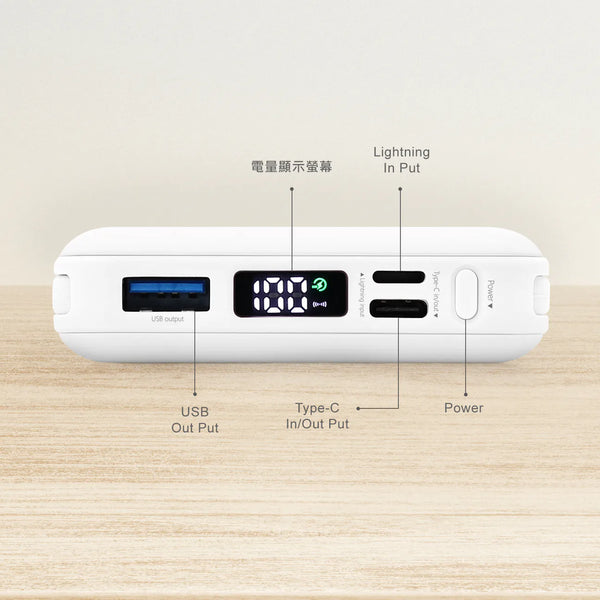 【門市發售】Garmma 永橙✖️Sanrio Kuromi 10000mAh  數顯帶線磁吸外置充電器（只限香港發售，不設平郵）