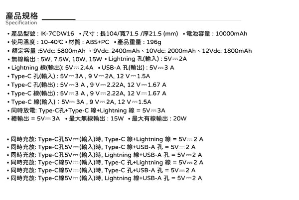 【門市發售】Garmma 永橙✖️Sanrio  Pochacco/玉桂狗  10000mAh  數顯帶線磁吸外置充電器（只限香港發售，不設平郵）