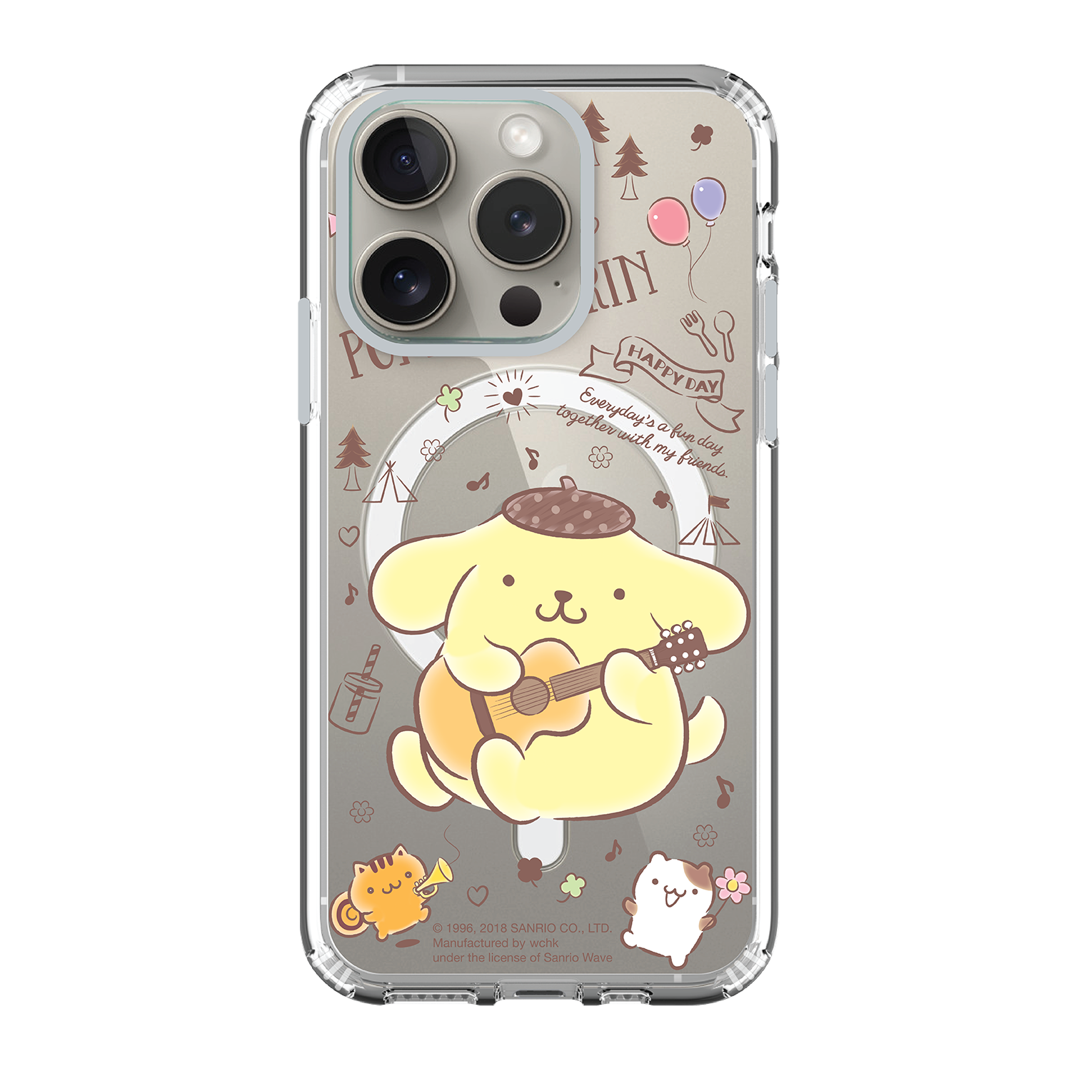 Pom Pom Purin Clear Case / iPhone Case / Android Case / Samsung Case 防撞透明手機殼 (PN98)