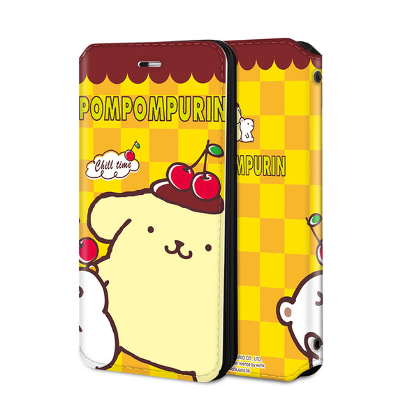 Pom Pom Purin Leather Flip Case (PNCM05)